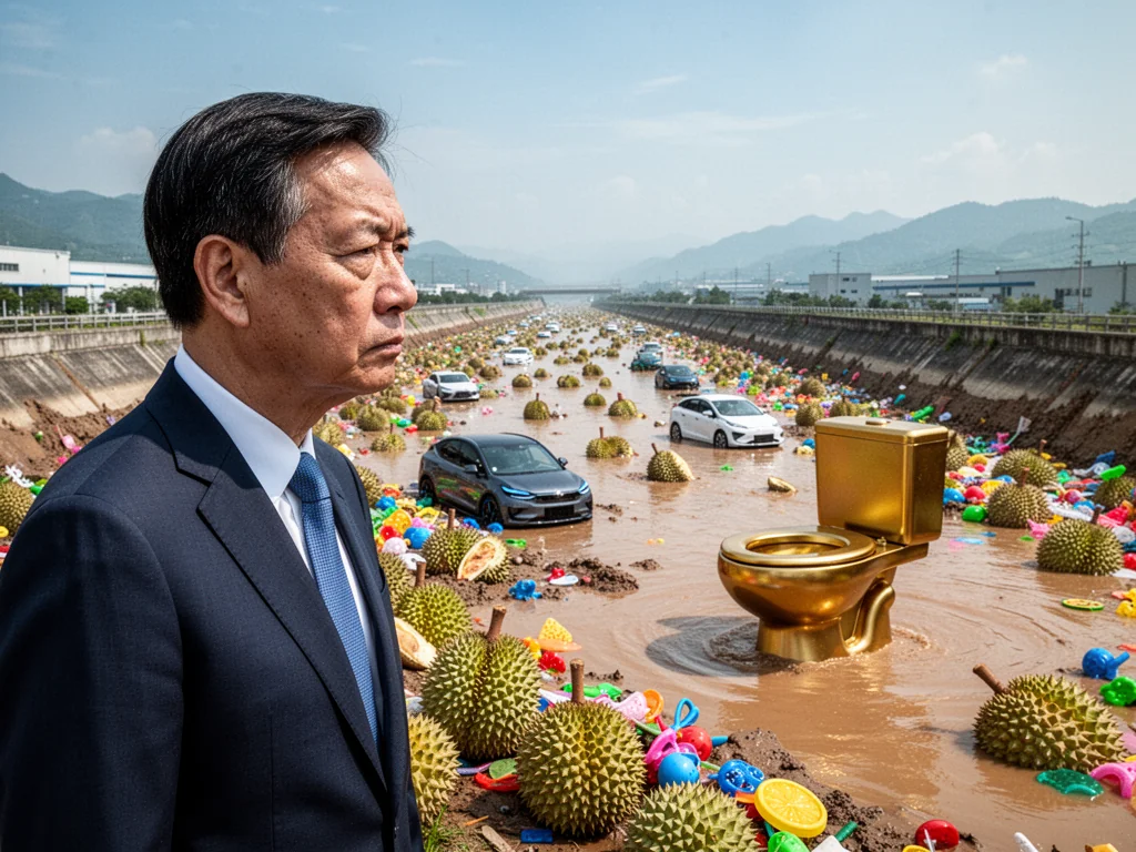 SM Lee Travels To China To Stare At Expensive Wet Ditch