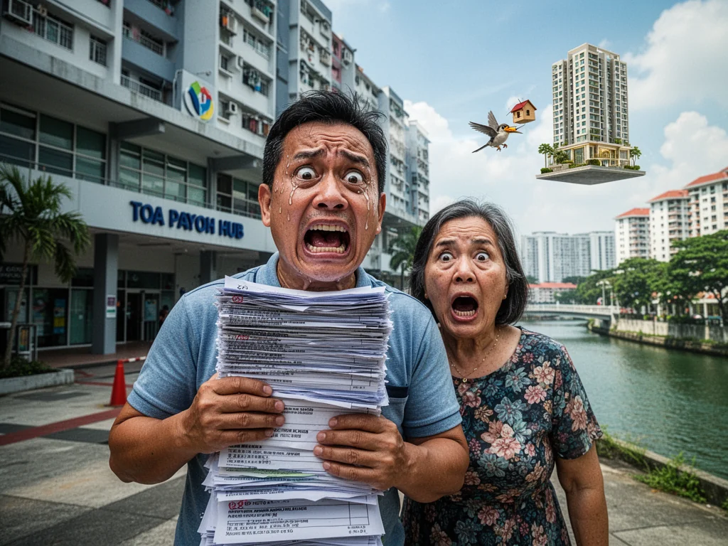Anxious Sinkie Couple Ballots For Refurbished Bin Centre Near MRT