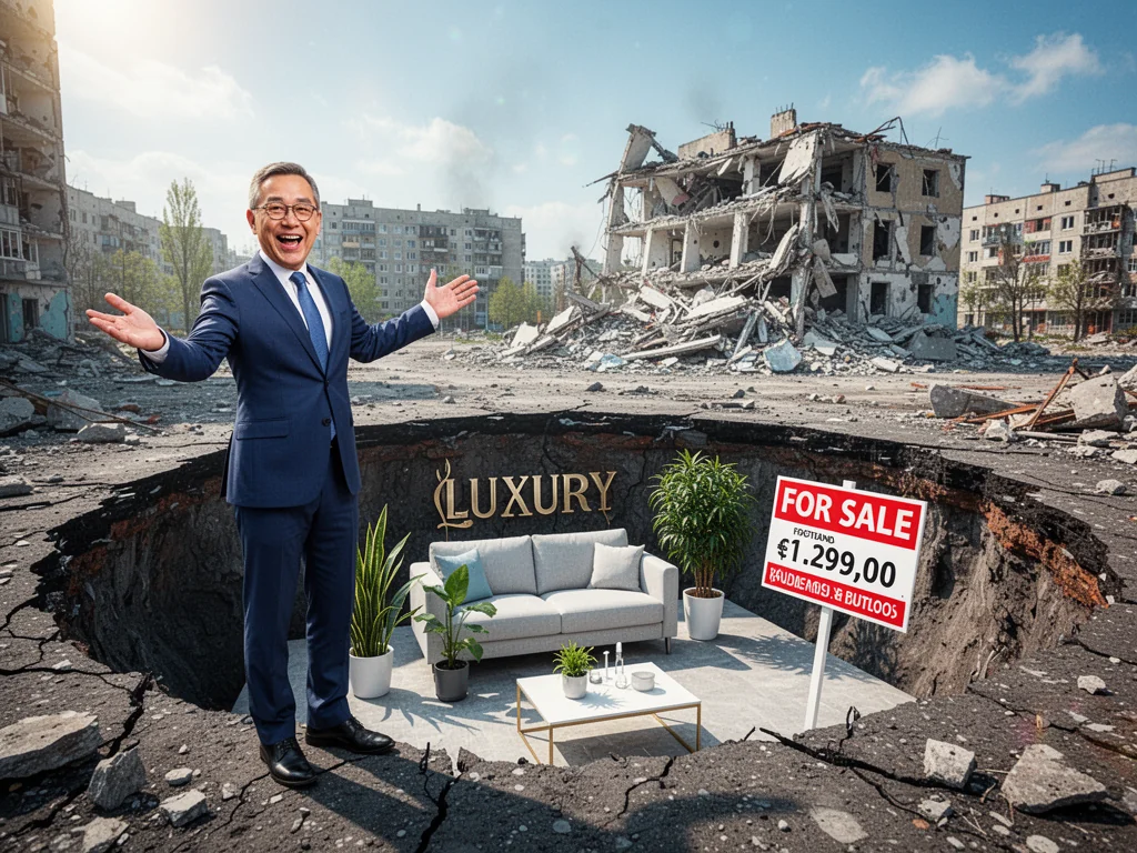 Property Agent Markets Kyiv Bomb Crater As Luxury Open-Concept Loft