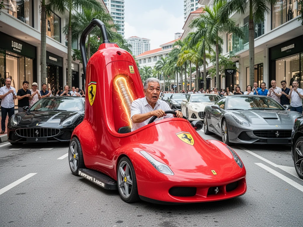 Ferrari Unveils $2 Million Electric Vacuum Cleaner For Orchard Road