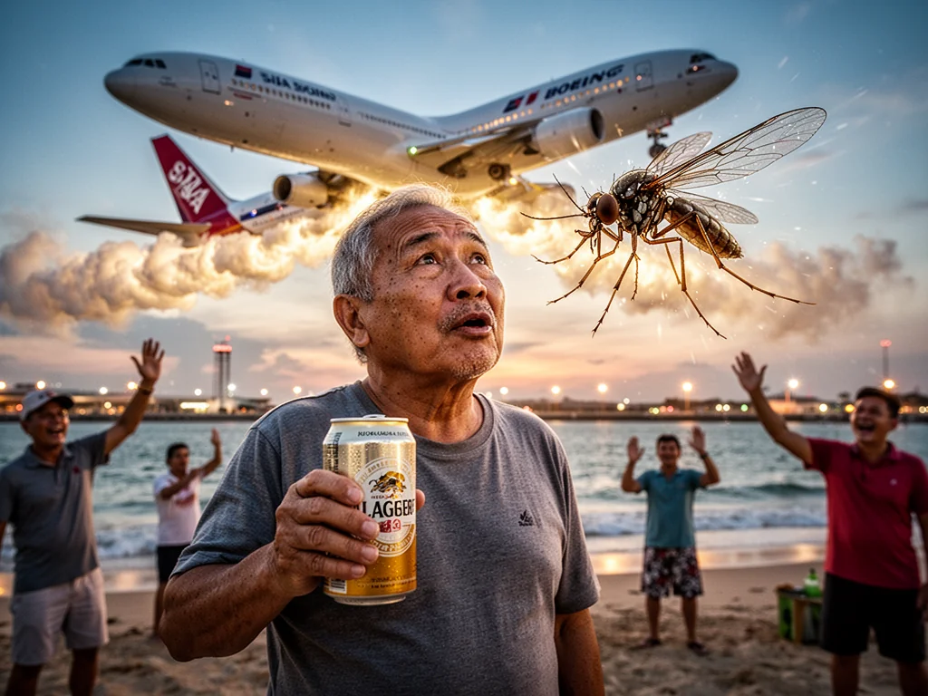Singaporeans Inhale Jet Fuel To Hallucinate Life Outside Cubicles